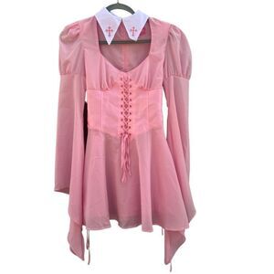 Sugar Thrillz By Dolls Kill Women's Noble Hearted Croset Dress Size Small